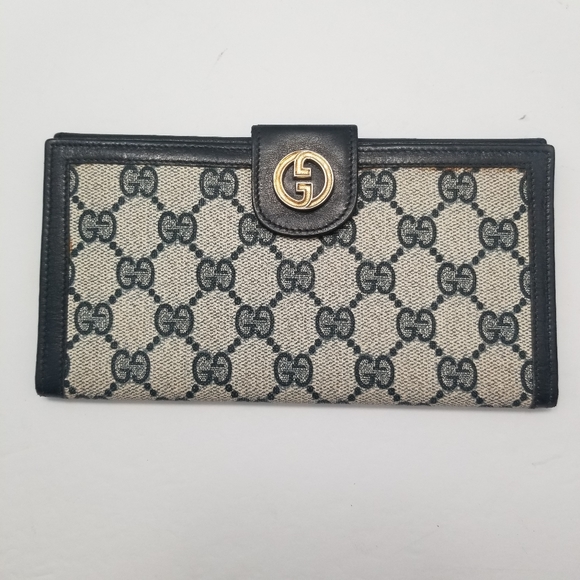 Gucci Handbags - Authentic Older Vintage GUCCI Long Trifold Wallet